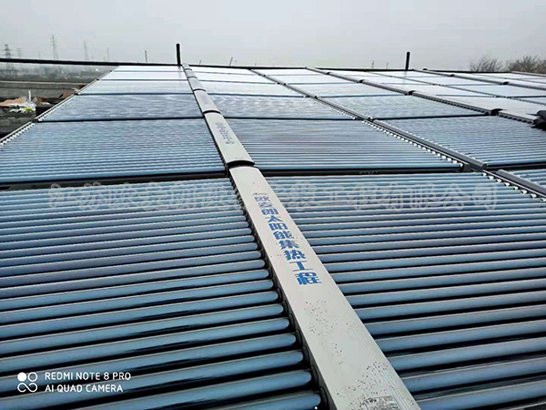 北京通州陆航学院600人洗澡太阳能+空气能热水工程